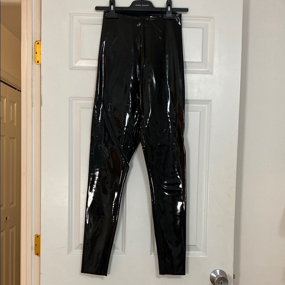 Commando Black Patent Leggings